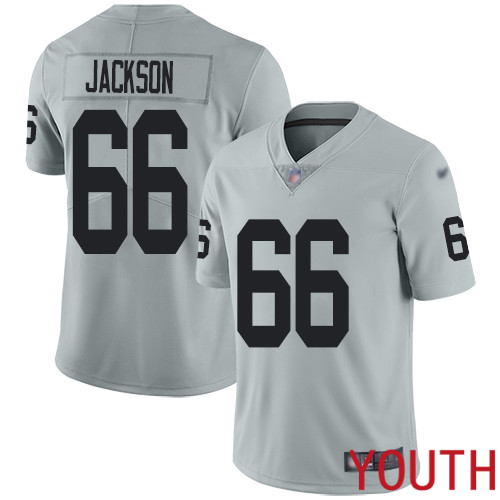 Oakland Raiders Limited Silver Youth Gabe Jackson Jersey NFL Football #66 Inverted Legend Jersey